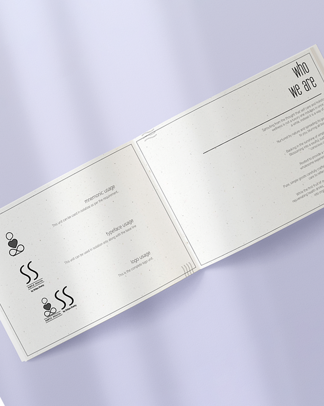 JUMPINGGOOSE brand identity document showing the 'Who We Are' section and structured visual identity guidelines.